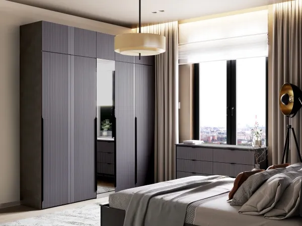 Антресоль 495 "Нора" спальня Графит